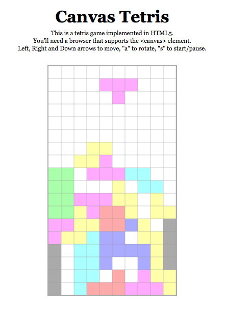 canvas-tetris