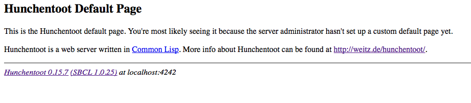 hunchentoot