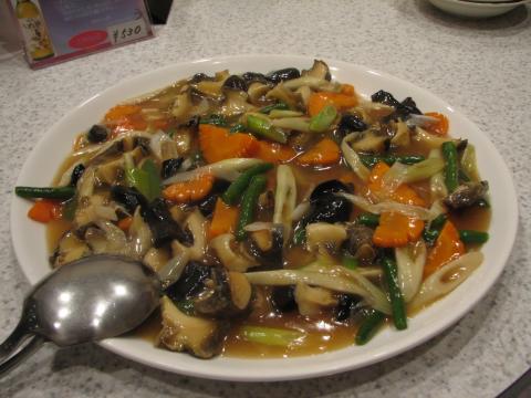 鮑の炒め物